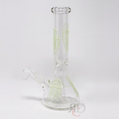 WATER PIPE BEAKER WITH DANCING JELLY FISH GLOW IN DARK WP2555 1CT